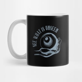 Mystic Eye In Hand Vintage Illustration Eyeball Mug